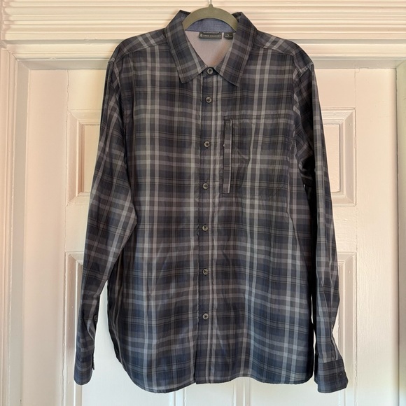Free Country Men’s Excursion Roll Tab Hiking Performance Button Down Shirt Large - Picture 2 of 13